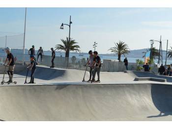 Le skatepark en béton de Balaruc-les-Bains (Photo : Mairie)